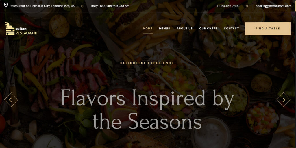 Food HTML CSS Template