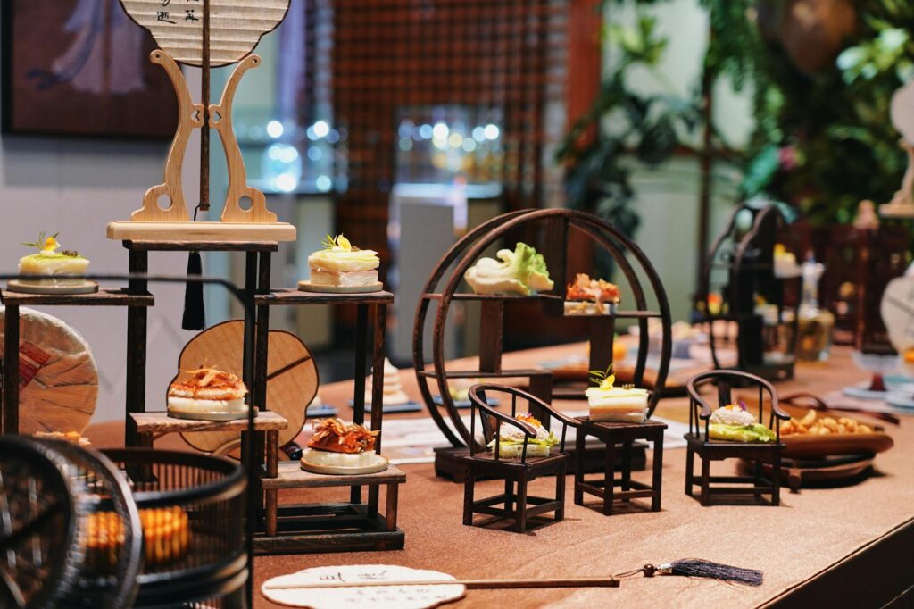 A table with several different types of desserts